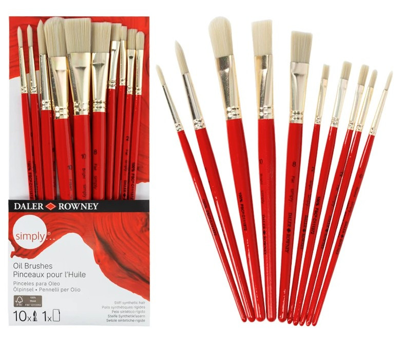 Zestaw pędzli Daler Rowney Simply 10szt 216640110